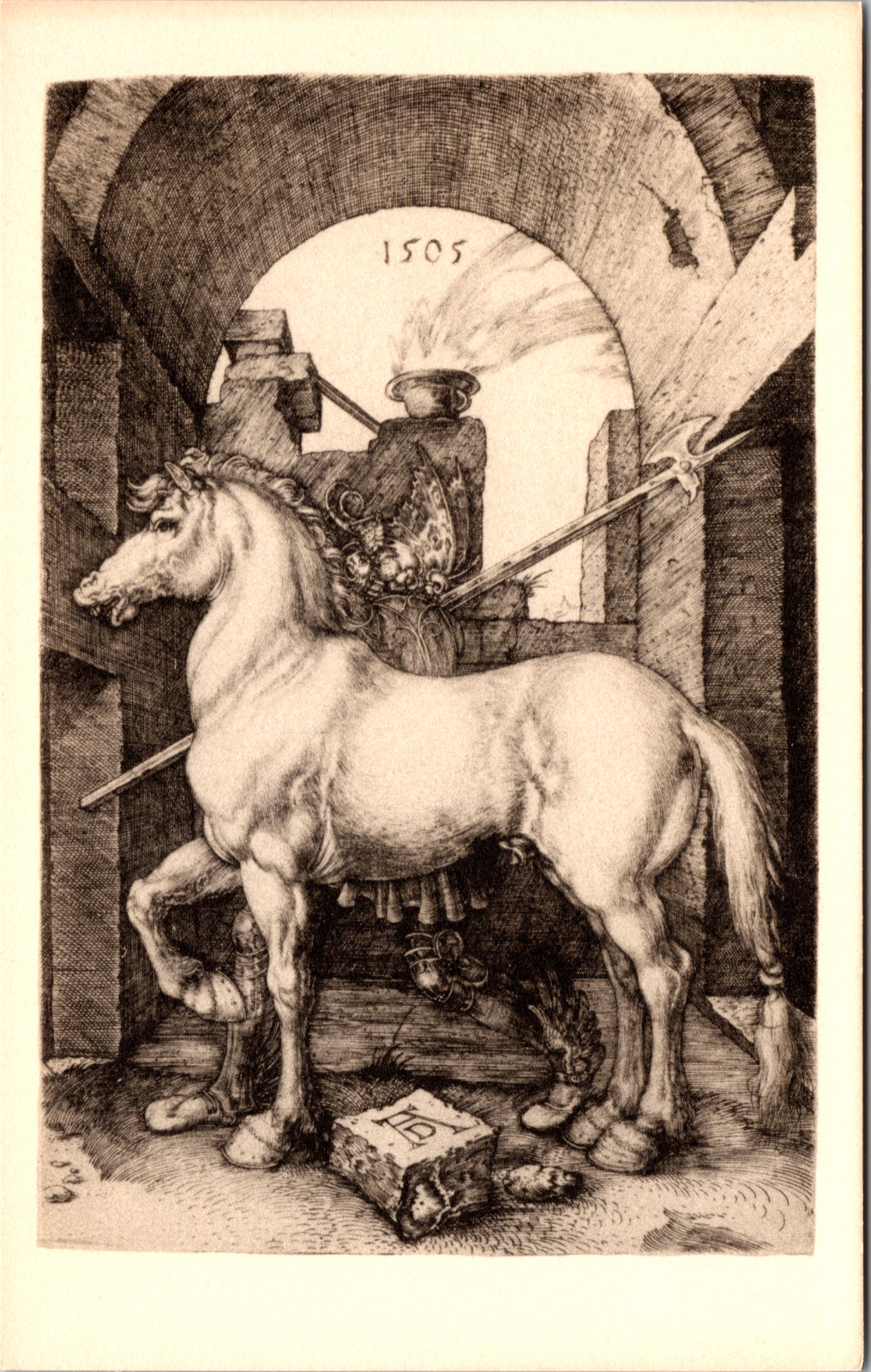 Postcard The Little Horse, Albrecht Dürer National Gallery of Art Washington D C