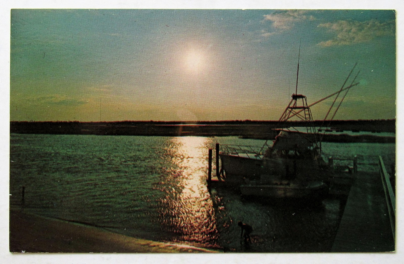 Cape Cod Setting Sun Massachusetts Postcard