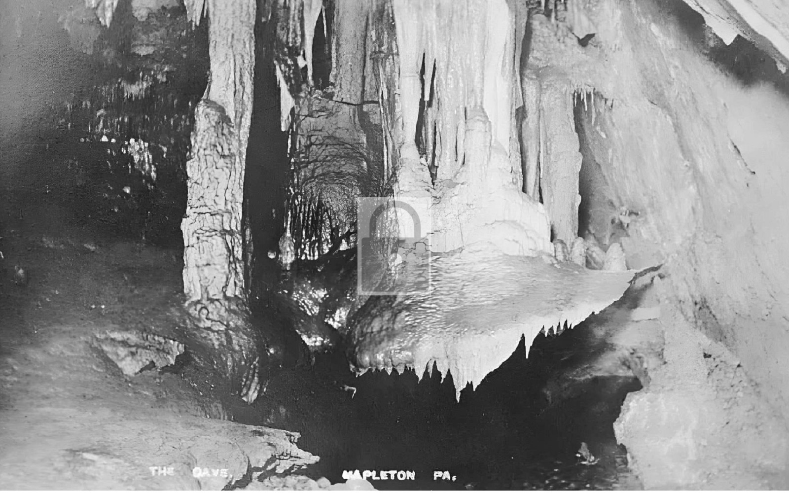 Interior View The Cave Mapleton Pennsylvania PA – Reprint