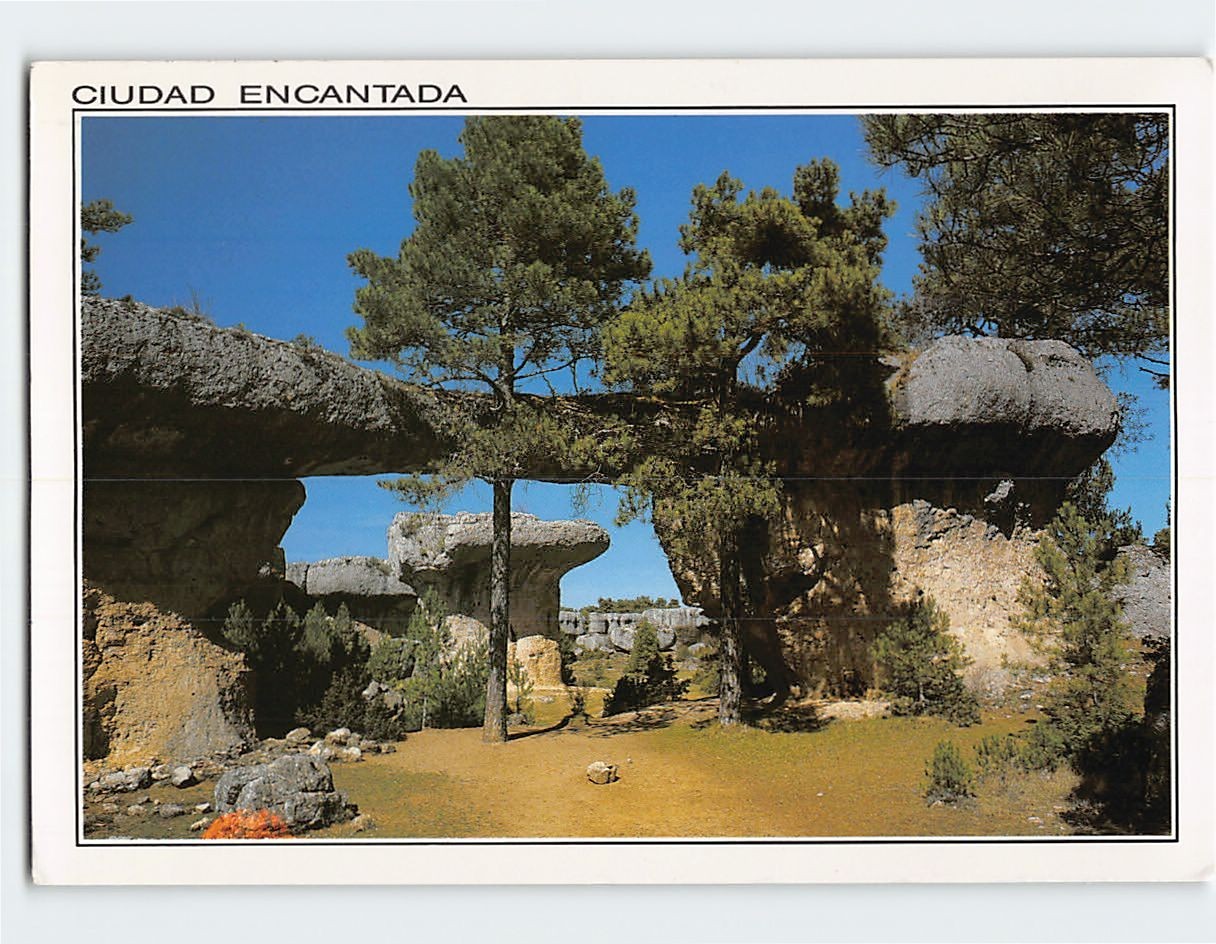 Postcard Ciudad Encantada Cuenca Spain