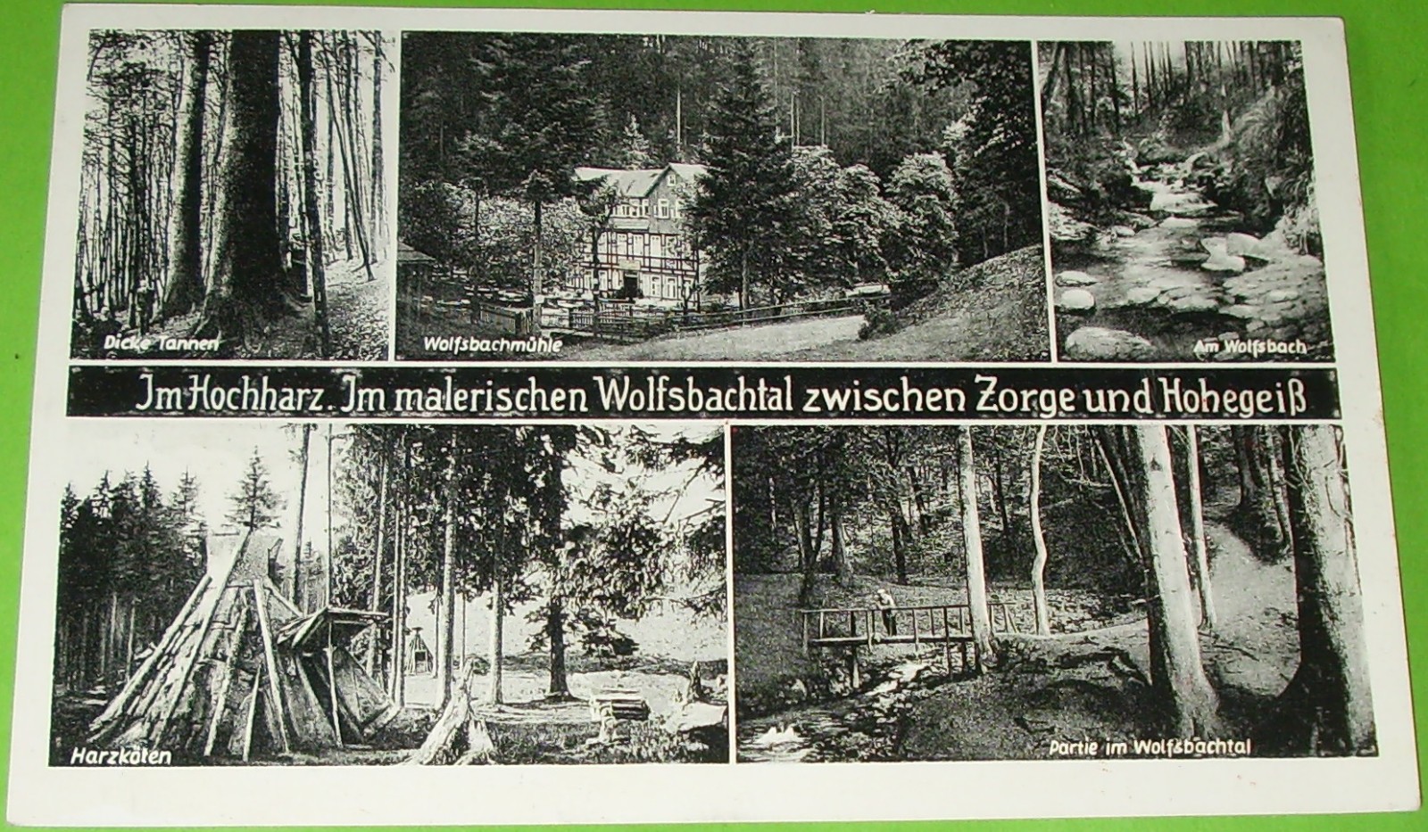 Hohegeiß Zorge Postcard 1950 Gasthof Wolfbachsmühle Braunlage Harz Goslar