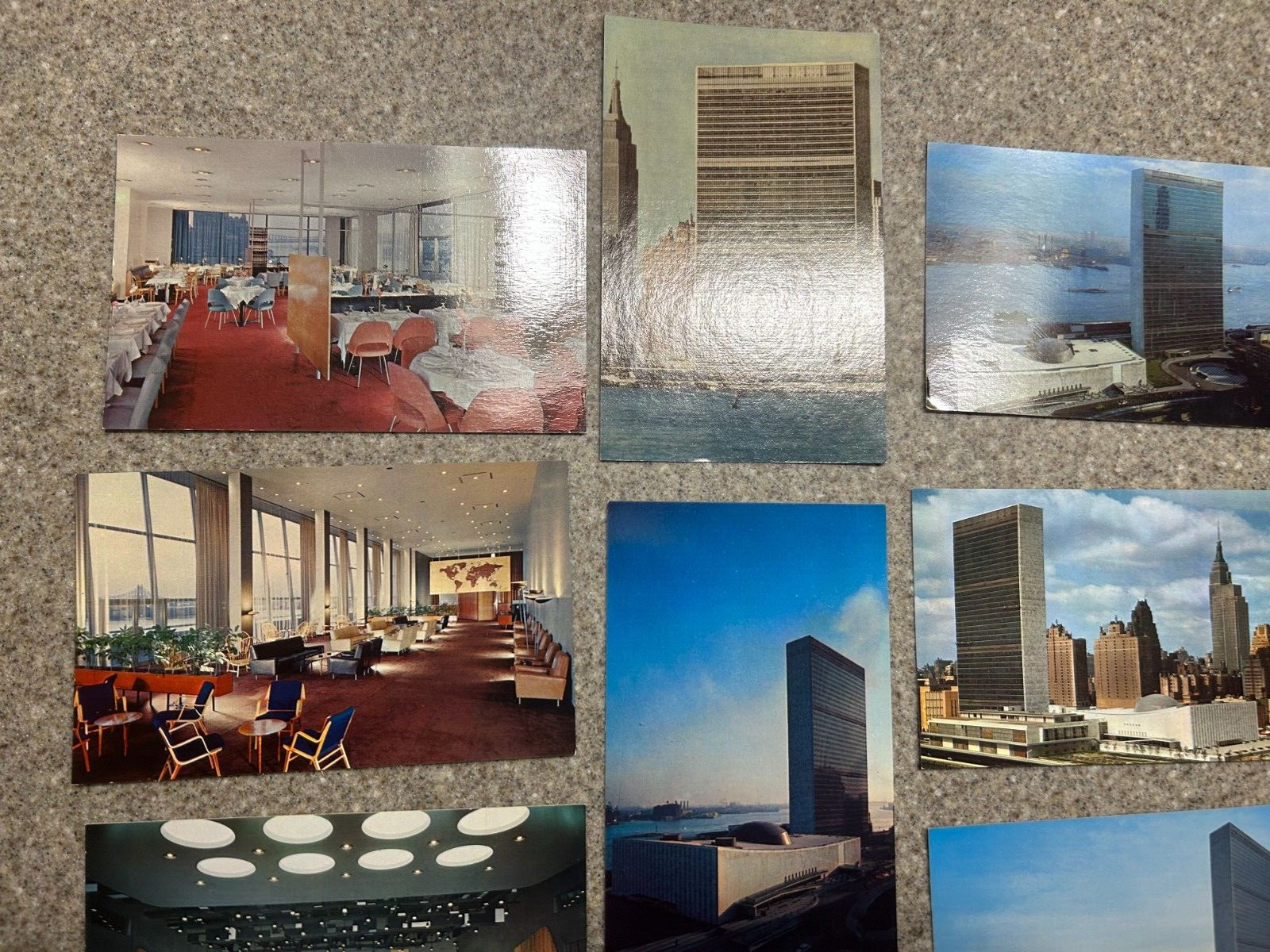 Lot of 15 Vintage Postcard New York City 40s 70s United Nations Building Skyline