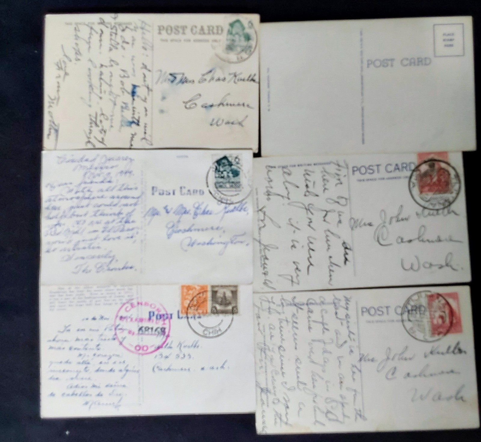 Vintage Mexico Postcards – Lot of 38 -B&W, Linen, Colored, Colorized, Artist