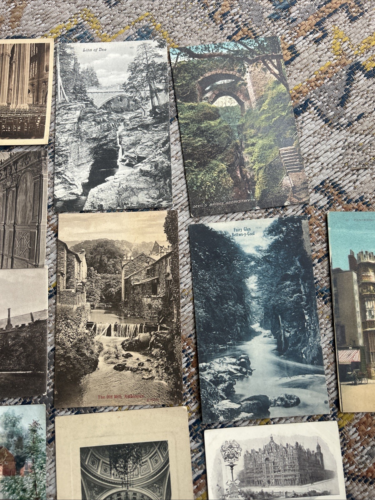 Vintage UK postcards lot of 34.