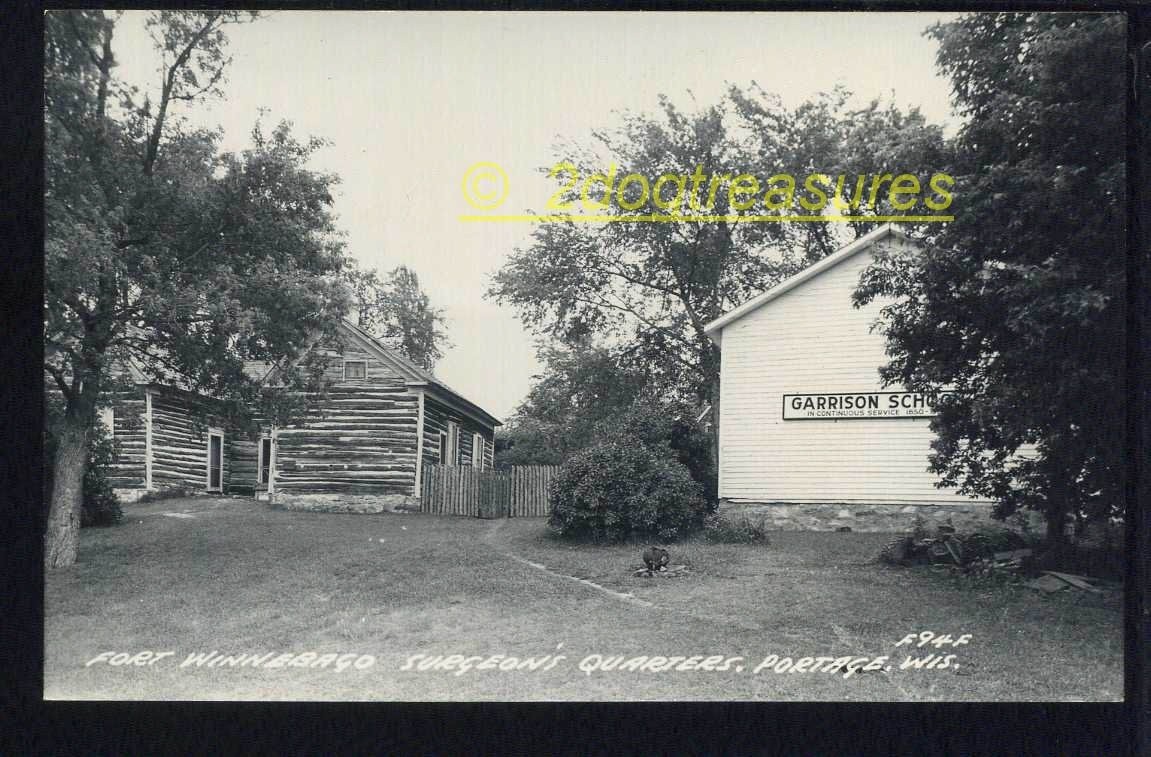 Rppc Fort Winnebago Surgeons Quarters Portage Wi Wisconsin Old Log Buildings
