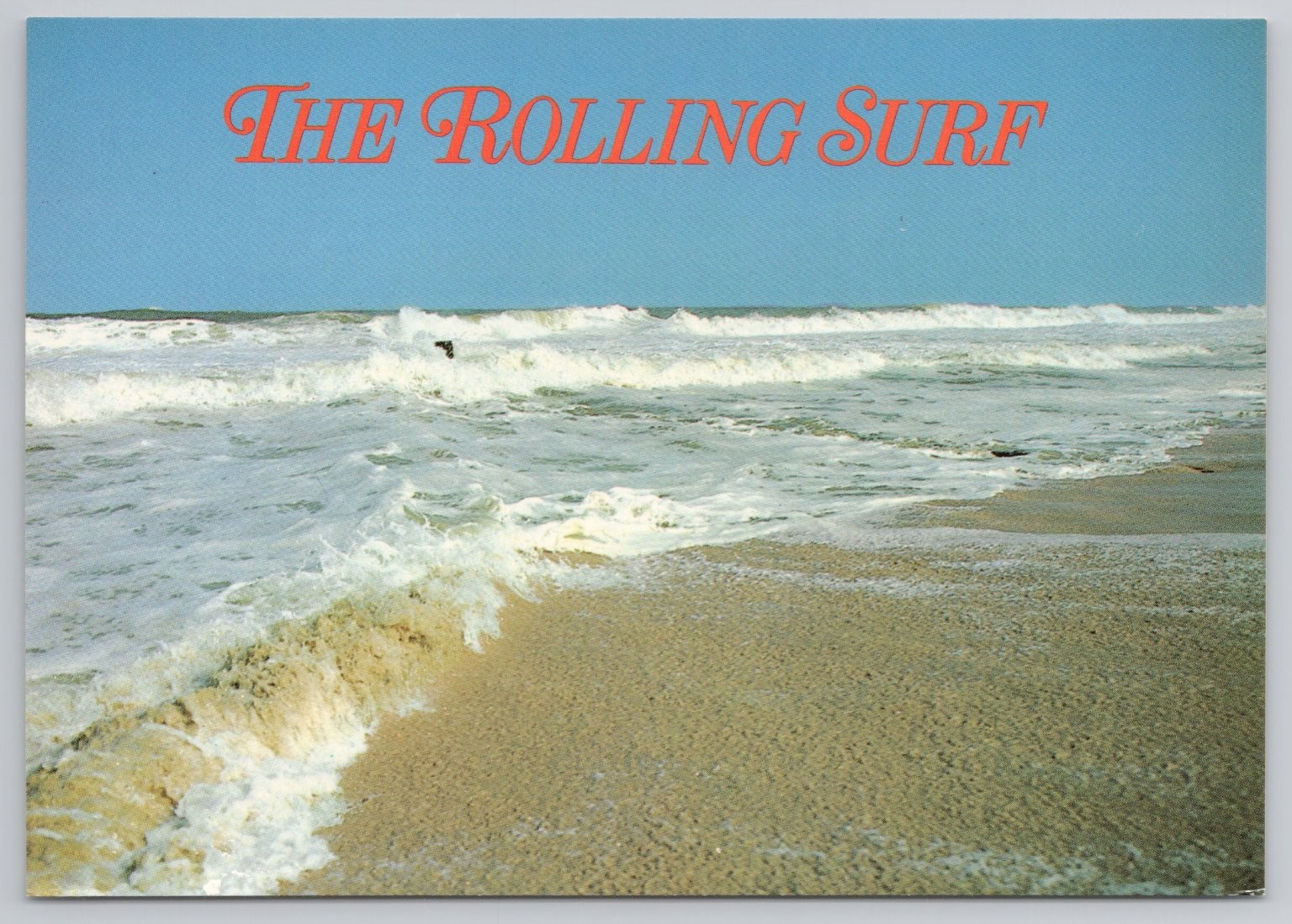 Maryland MD Rolling Surf Ocean Beach Vintage Postcard HPS Inc