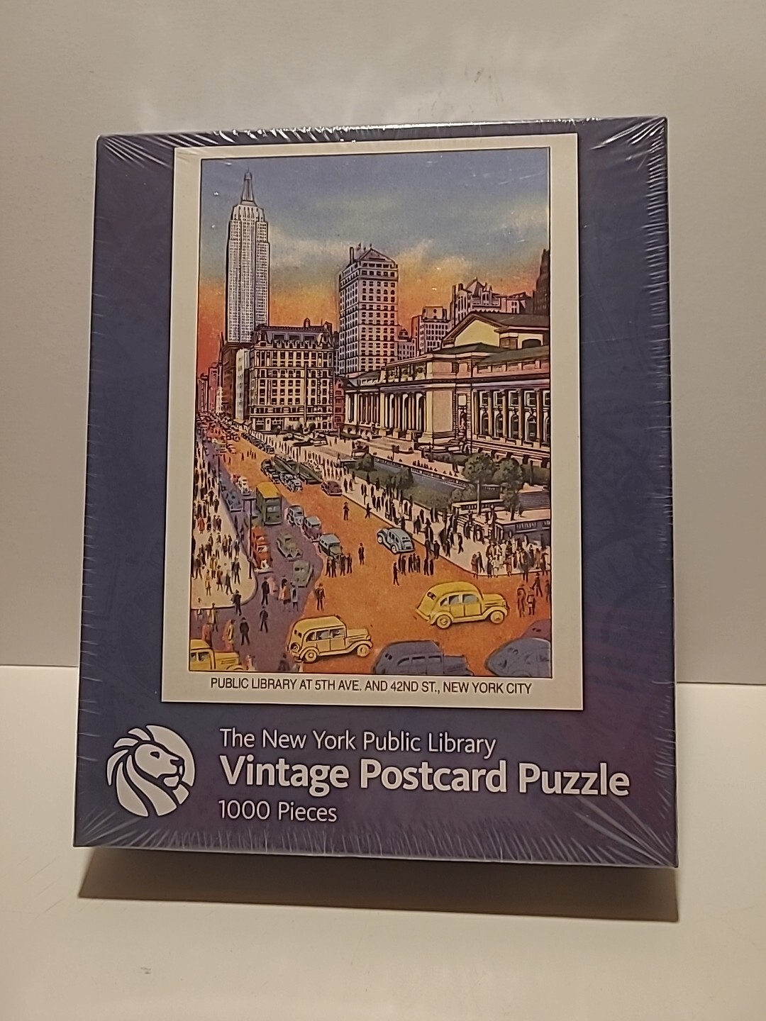 New The New York Public Library 1000 Piece Vintage Postcard From 1938 Puzzle