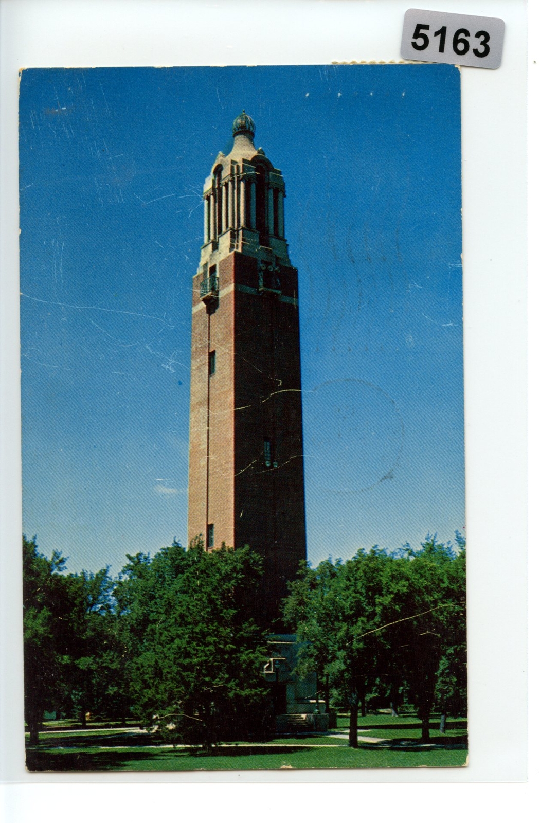 South Dakota State College “Singing Silo” Campanile Postcard