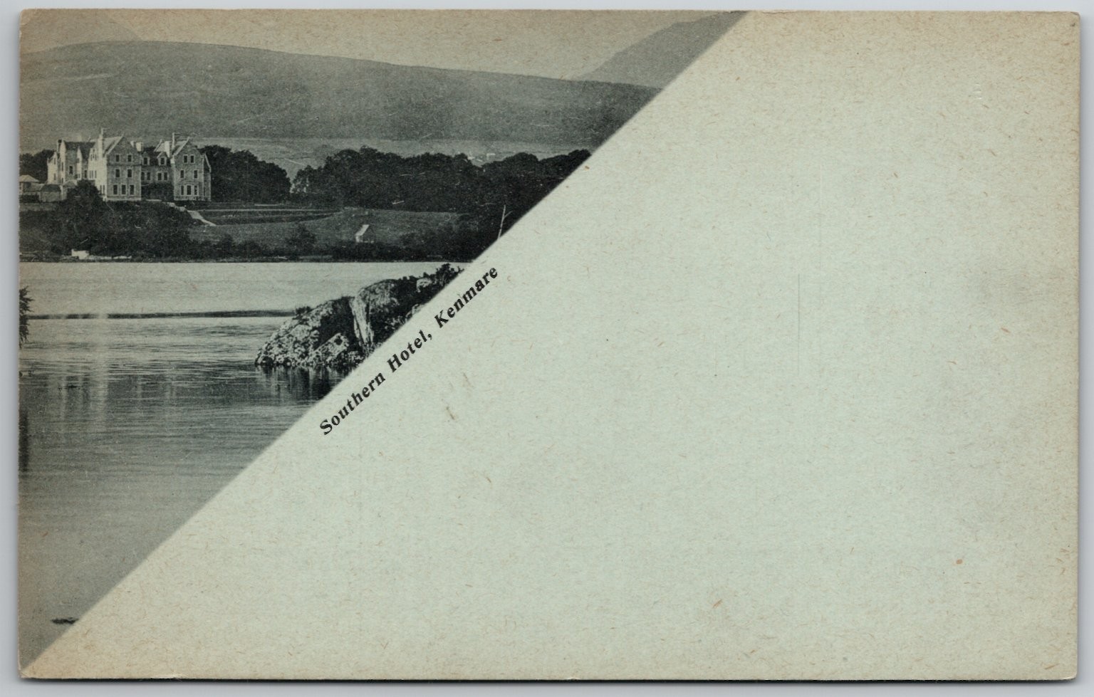 Southern Hotel Kenmare Ireland RPPC Postcard Undivided Back c1900-1910s