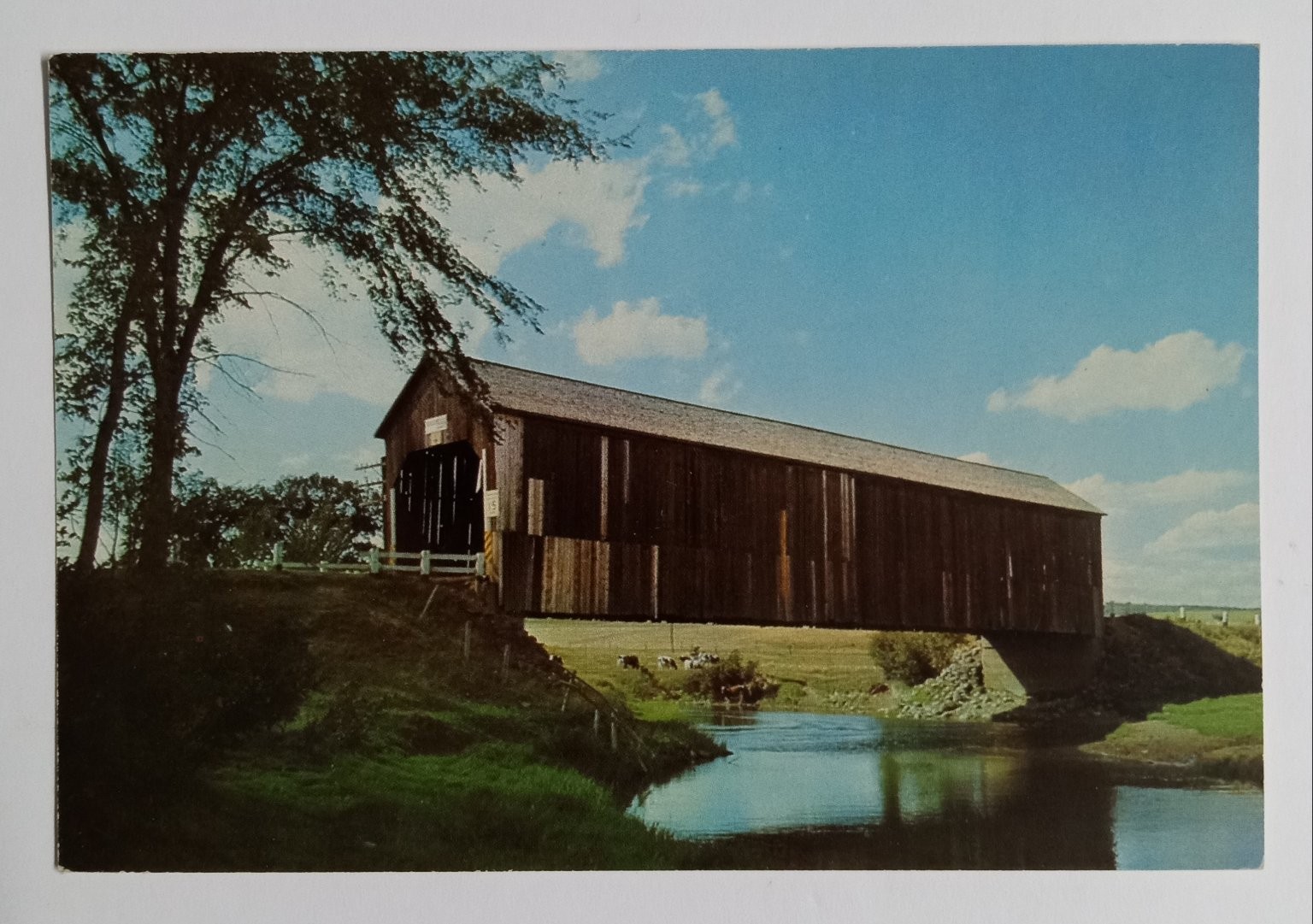 Vintage Canada Post Pre-Stamped Covered Bridge Sussex NB Postcard Unposted