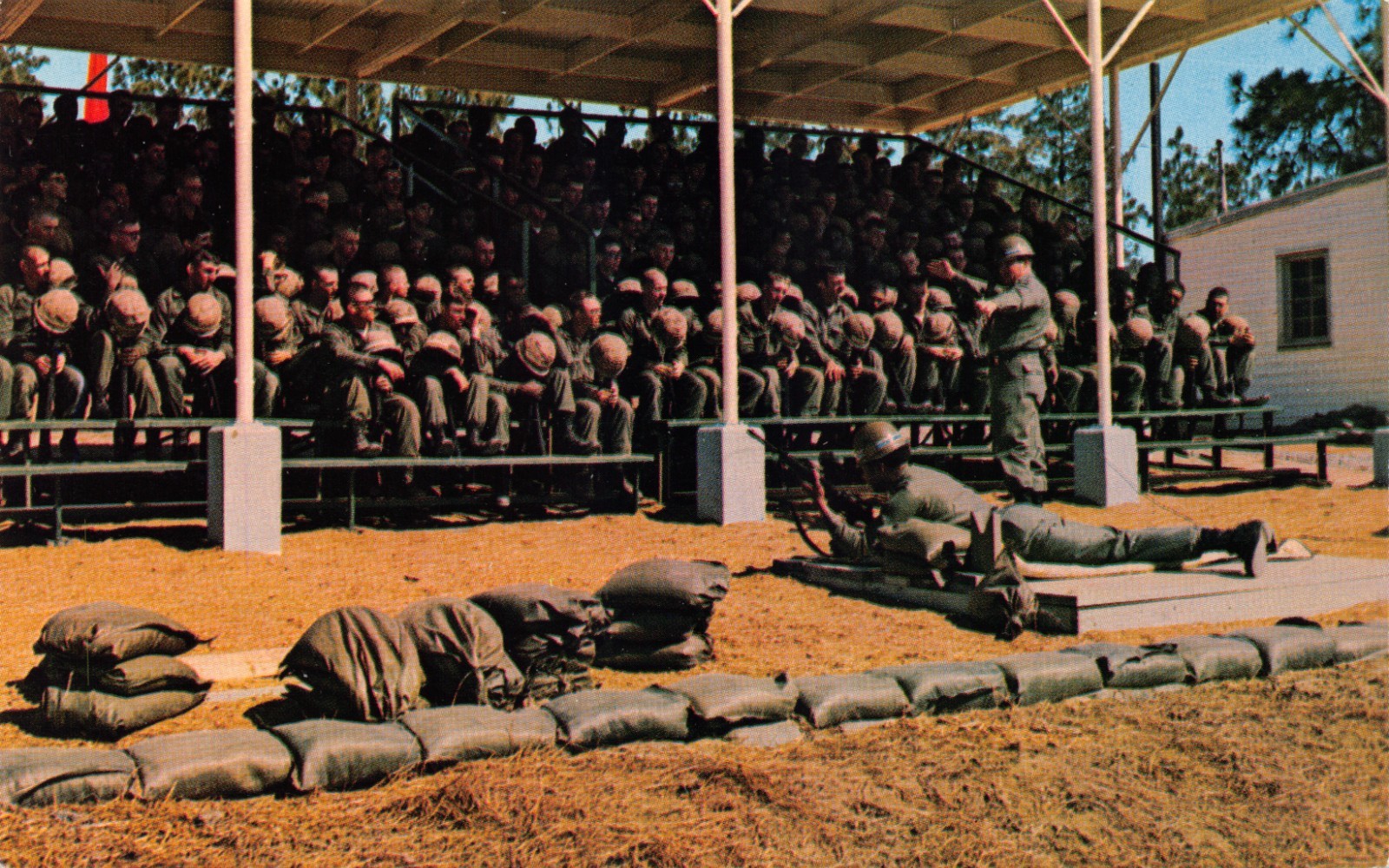 GA~GEORGIA~FORT GORDON~FIRING DEMONSTRATION FOR M-16 RIFLE