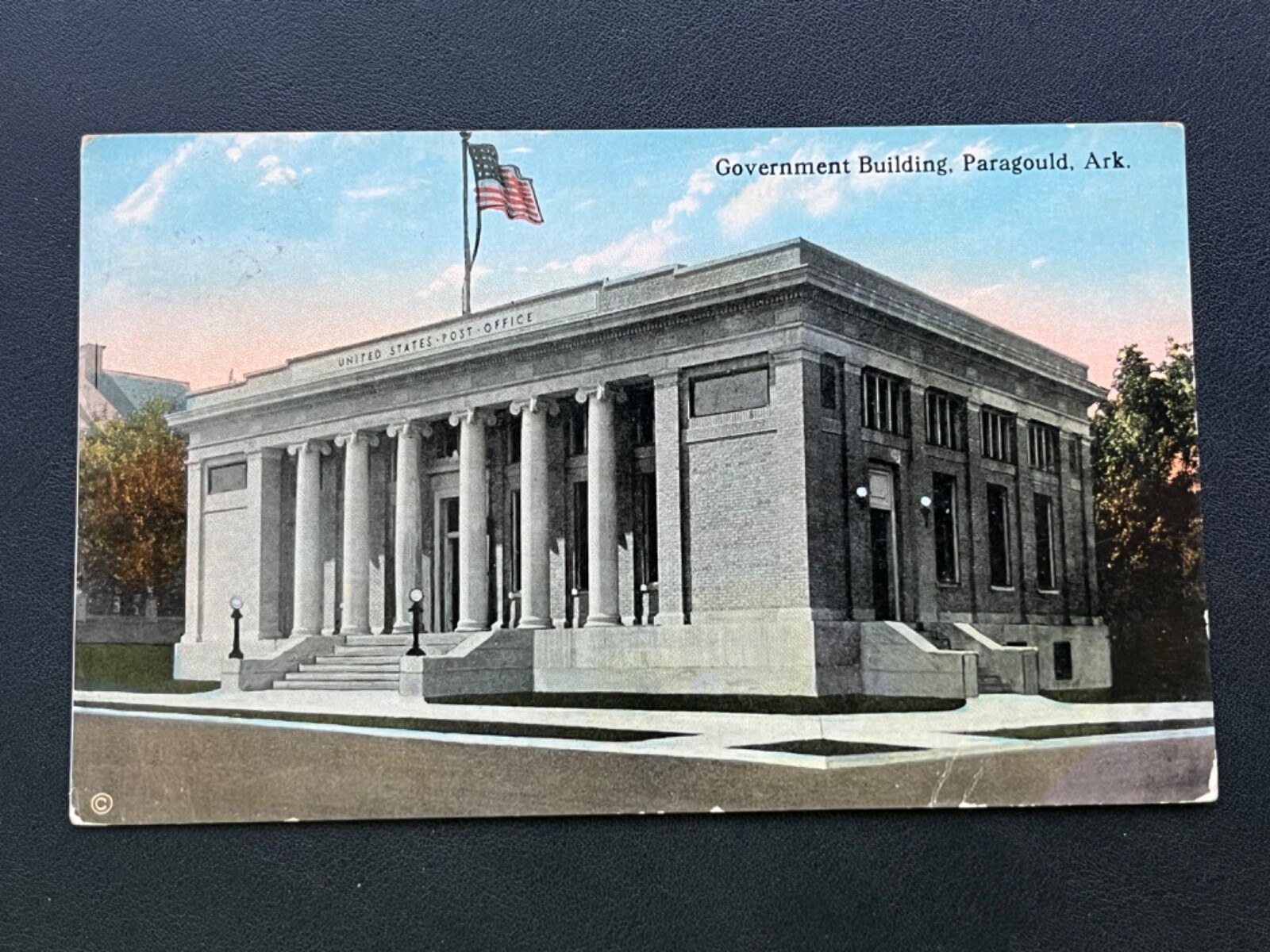 1914 Government Building, Paragould, Ark Postcard