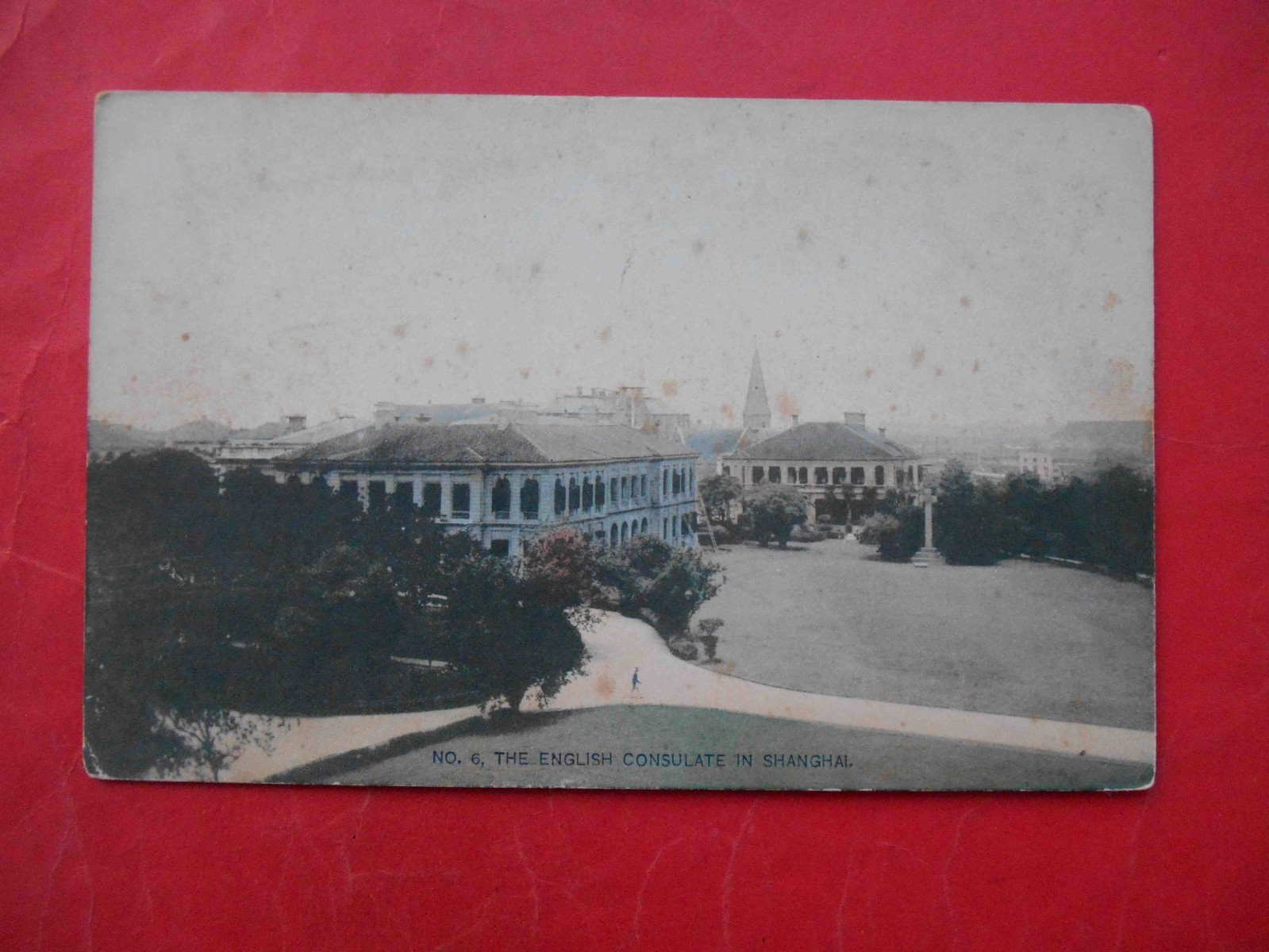 Shanghai 上海 China 1910-th English Consulate. Postcard