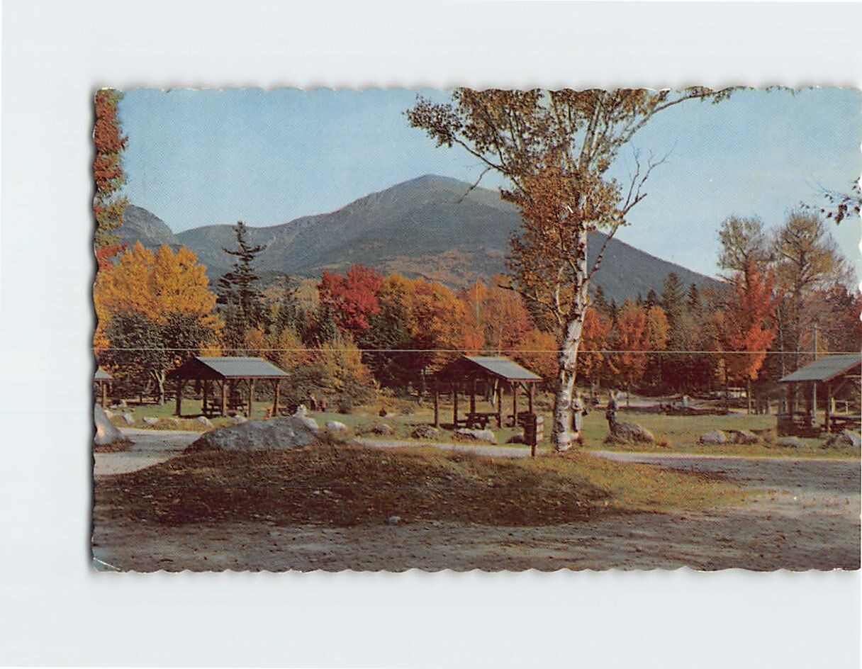 Postcard Katahdin Stream Campground Baxter State Park Millinocket Maine USA