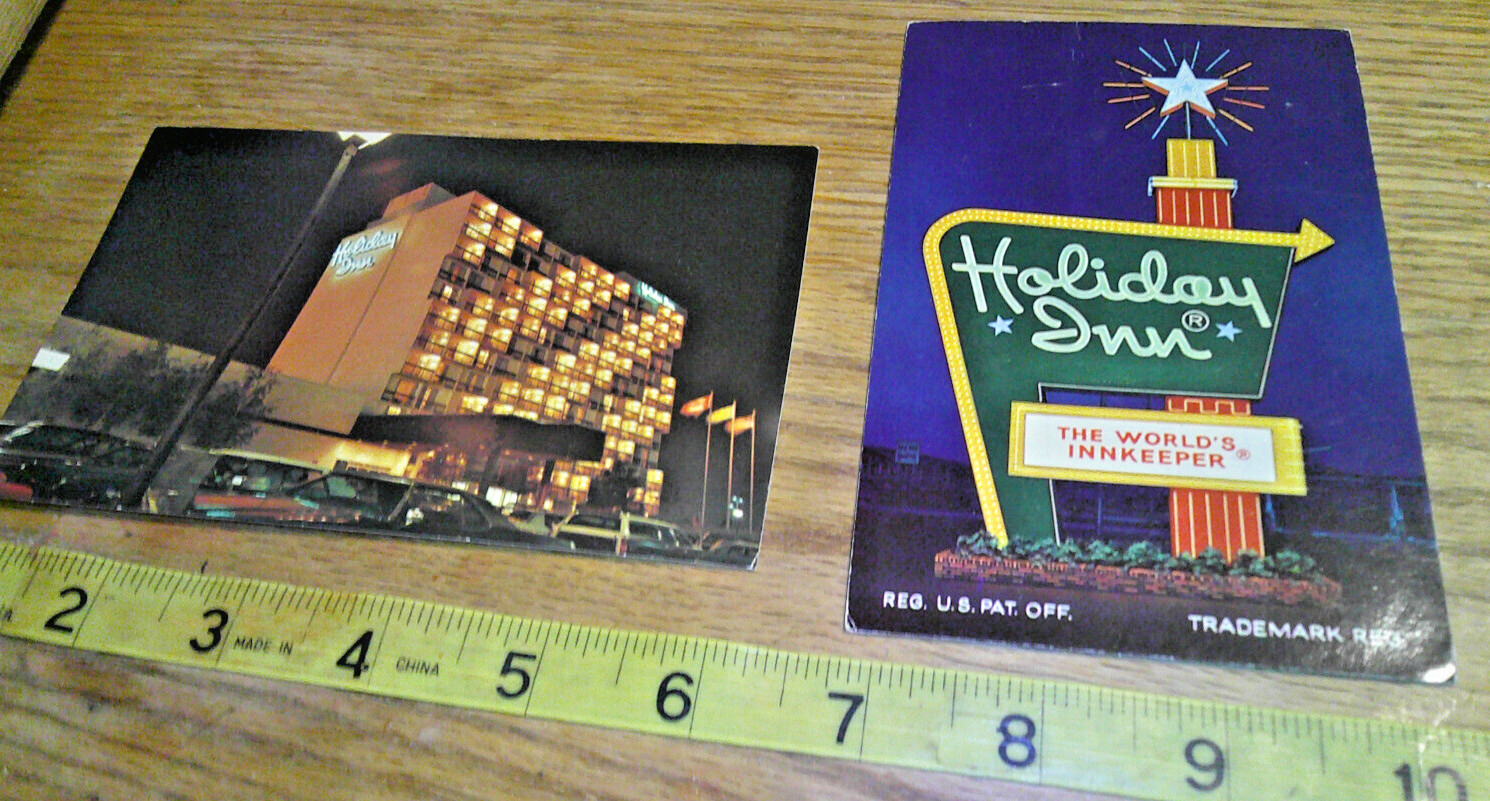 six standard size Postcards Holiday Inn of America