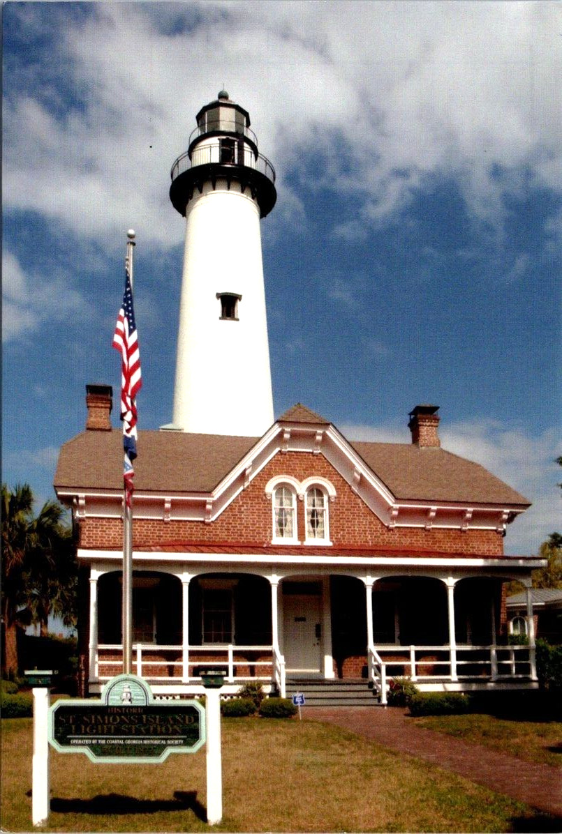 St. Simons Island Coastal Georgia Lighthouse c2011 Postcard