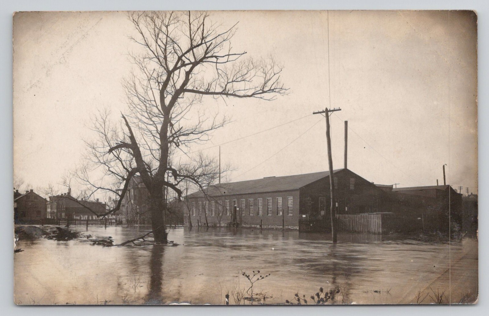 1908 5th & Green Streets Old Factory Flood Lebanon PA RPPC