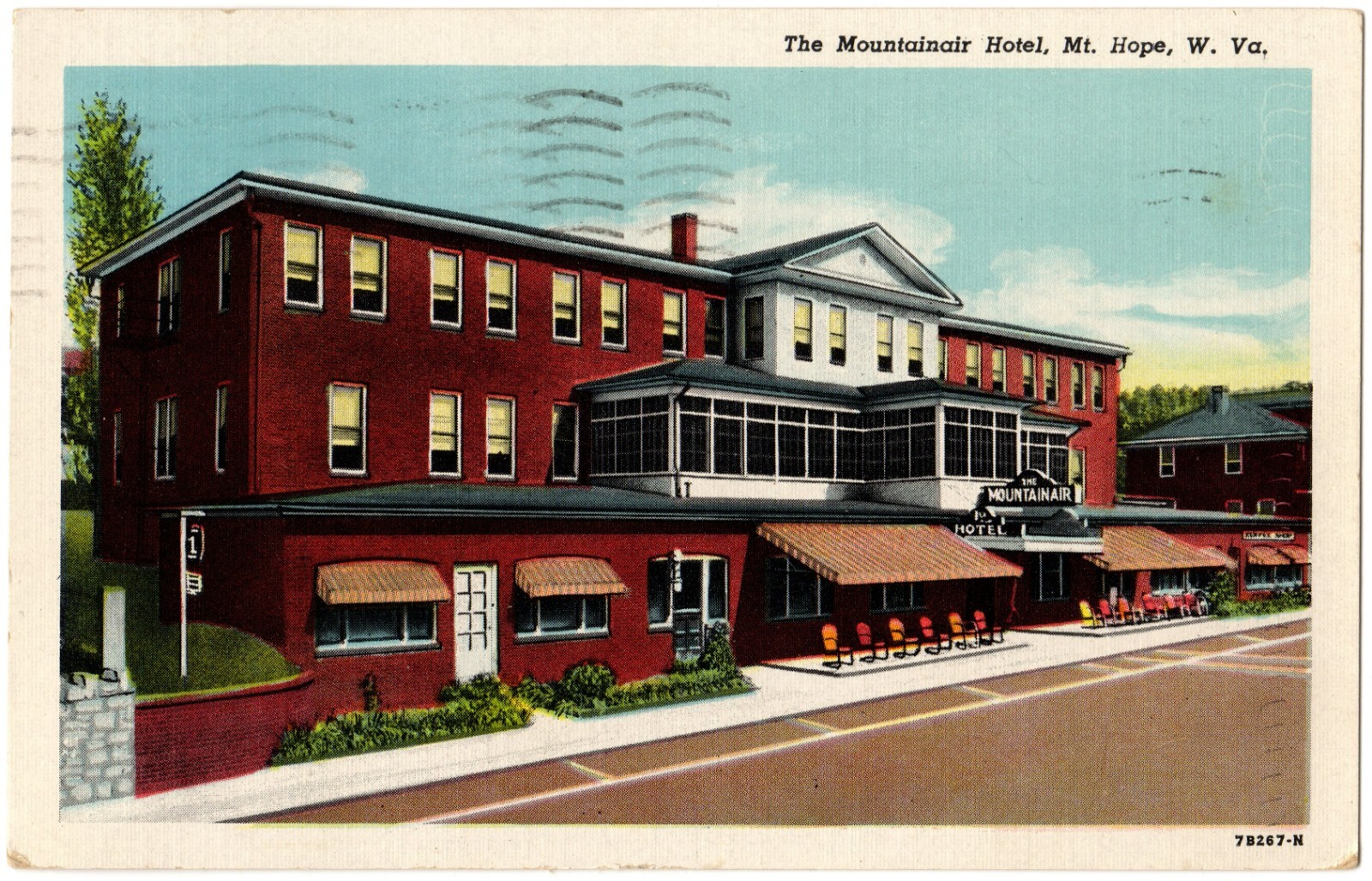 MT. HOPE, WV Mountainair Hotel Mount Hope West Virginia Fayette County Postcard