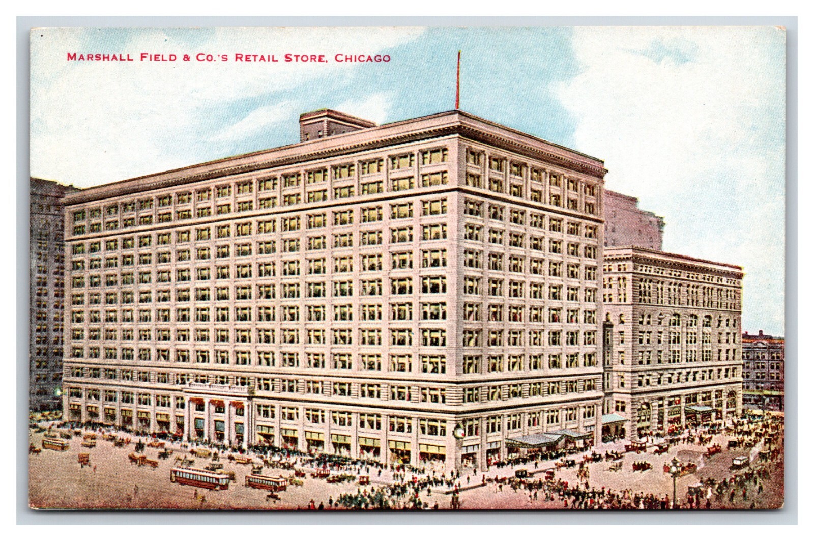 Marshall Field & Co Retail Store Chicago Illinois IL UNP DB Postcard P22