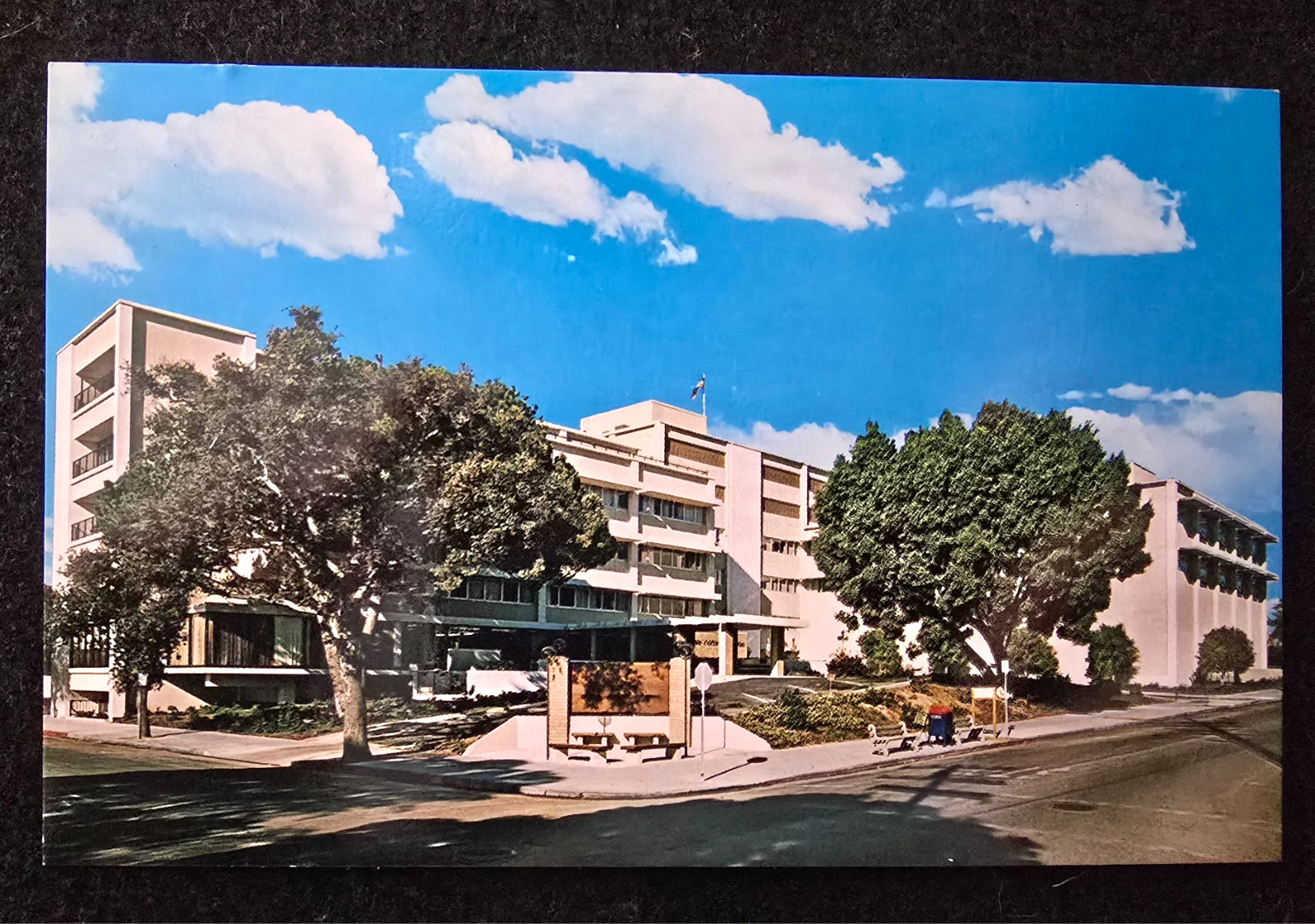 Vintage Cottage Hospital Postcard Santa Barbara, California Standard Size