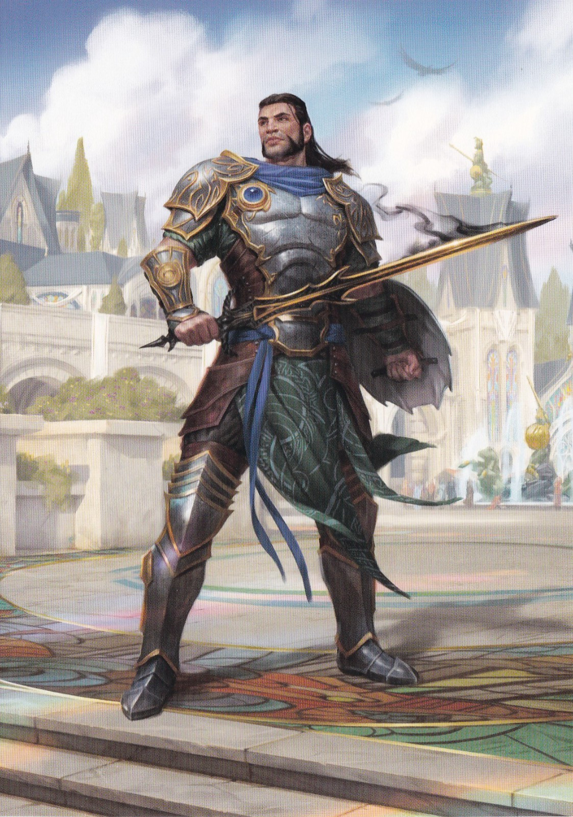 Magic the Gathering Gideon Blackblade 2019 Artist Kieran Yanner Postcard 2022