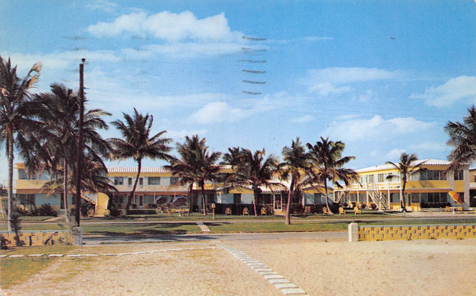 Fort Lauderdale Florida 1957 Postcard Villa Serena Apartments