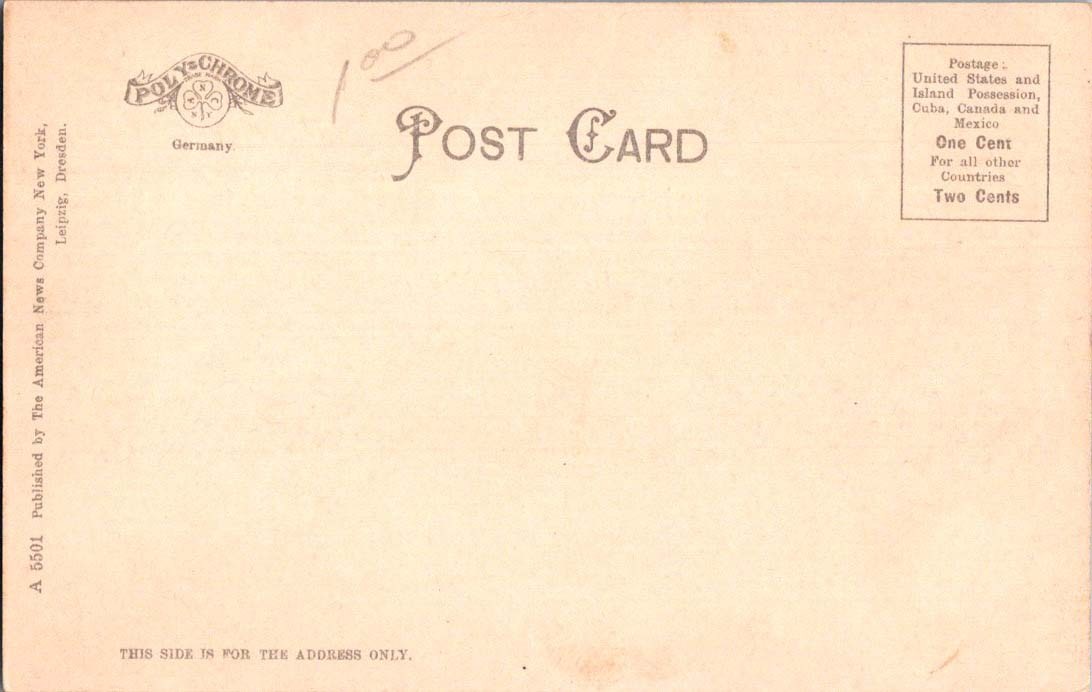 Cooperstown NY postcard VIEW OF OTSEGO LAKE KINGFISHER TOWER & CANOE j/05 BK7884