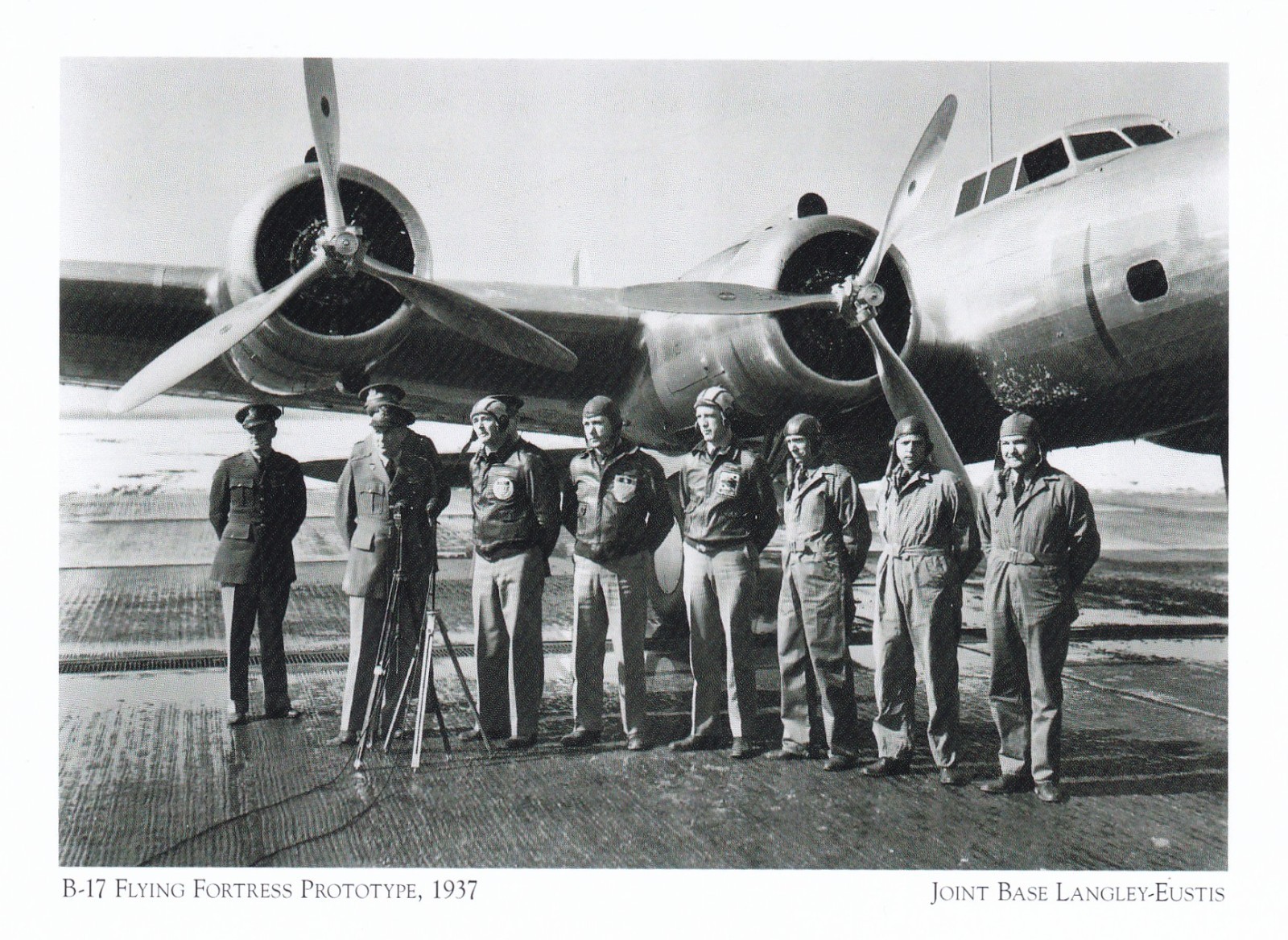 Boeing B-17 Bomber Prototype Langley Air Force Base Circa 1937 Postcard 2017