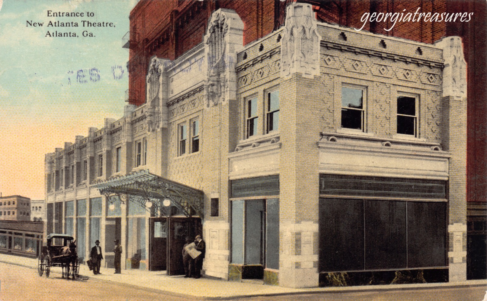 GA~GEORGIA~ATLANTA~ENTRANCE TO NEW ATLANTA THEATRE~C.1910