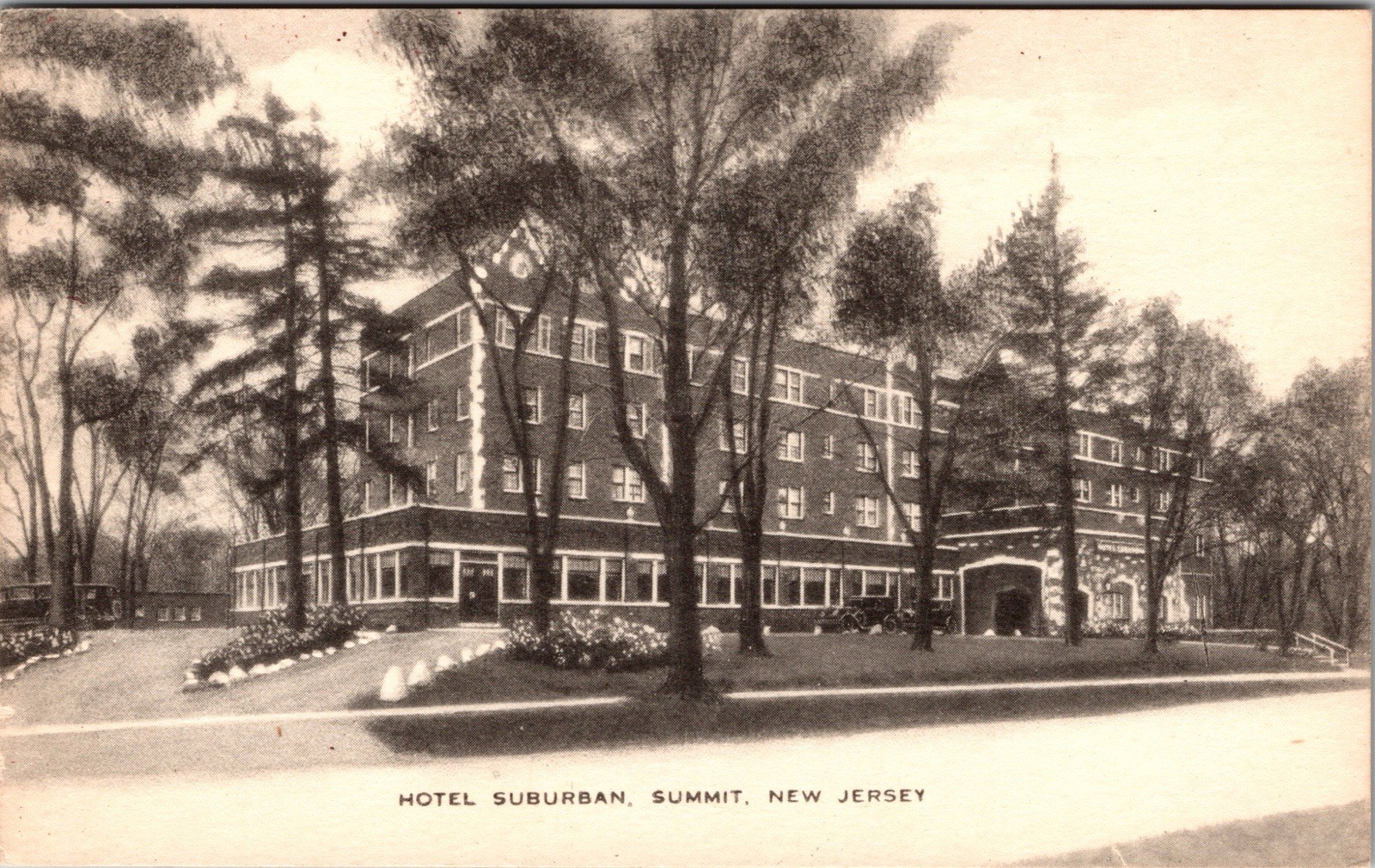 Postcard Hotel Suburban Summit New Jersey Unposted