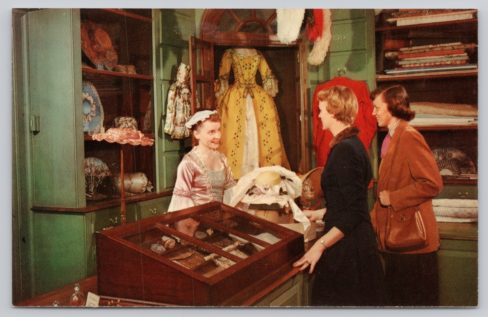 Colonial Williamsburg VA Governors Palace Shop Lot of 4 UNP Postcard g1