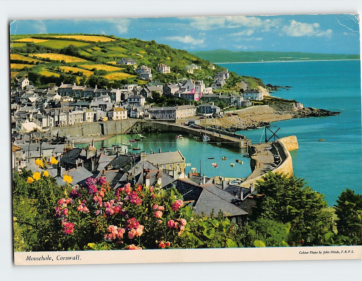 Postcard General View of Mousehole Cornwall England