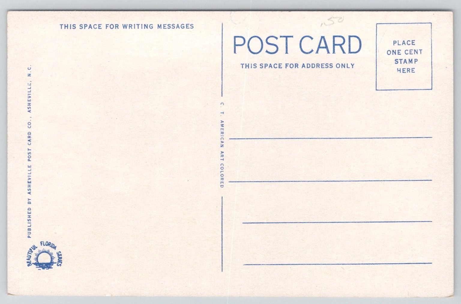 Vintage Gandy Bridge St. Petersburg Tampa FL Linen Postcard C.T. American Art