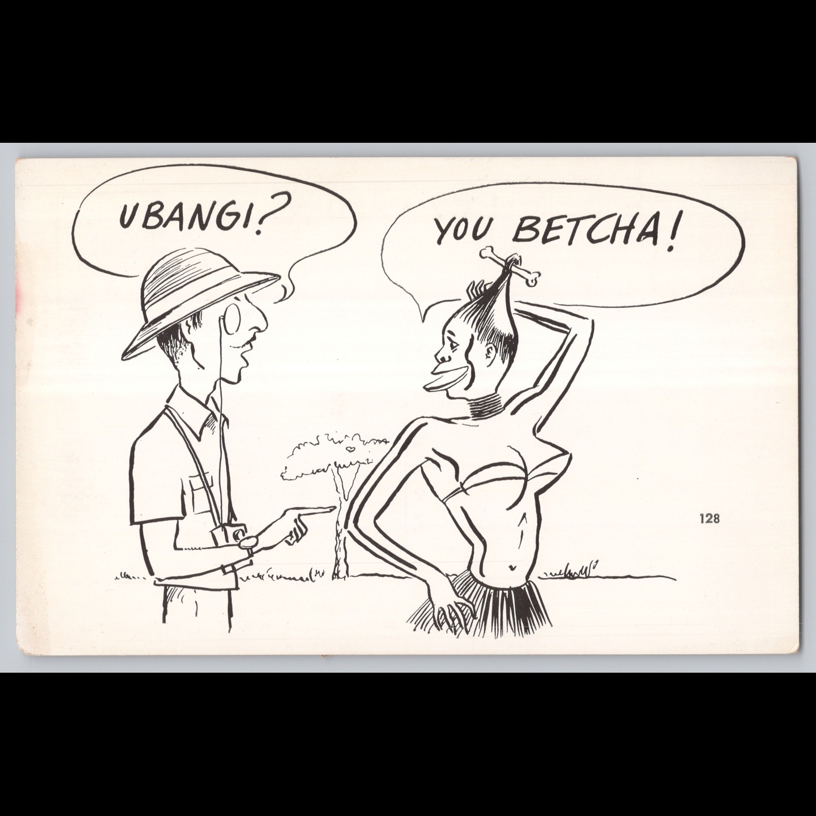 Postcard Laff Card Satire Humor Cooper’s Photo Great Falls Montana