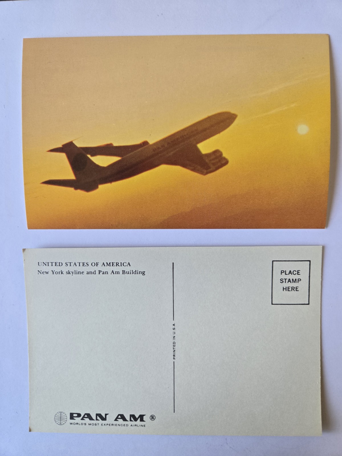 Vtg Color Pan Am Airlines Lot of 19 Unposted Postcards from Around the World