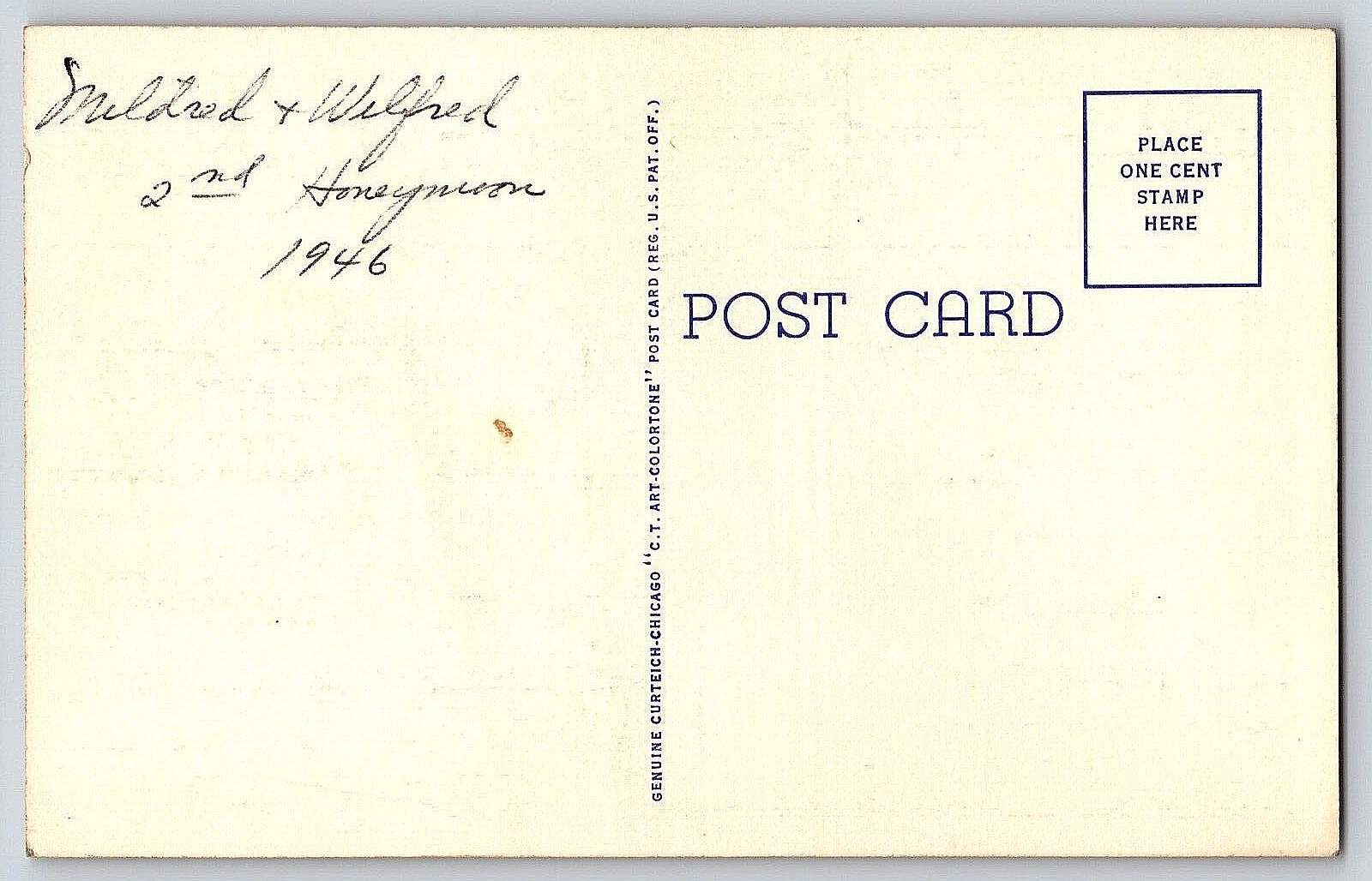 VINTAGE OLD ANTIQUE POSTCARD MARTHA MARY CHAPEL PEOPLE DEARBORN MICHIGAN USA