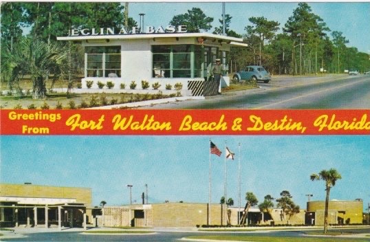 Split View Postcard-Greetings From FORT WALTON BEACH & DESTIN, Florida