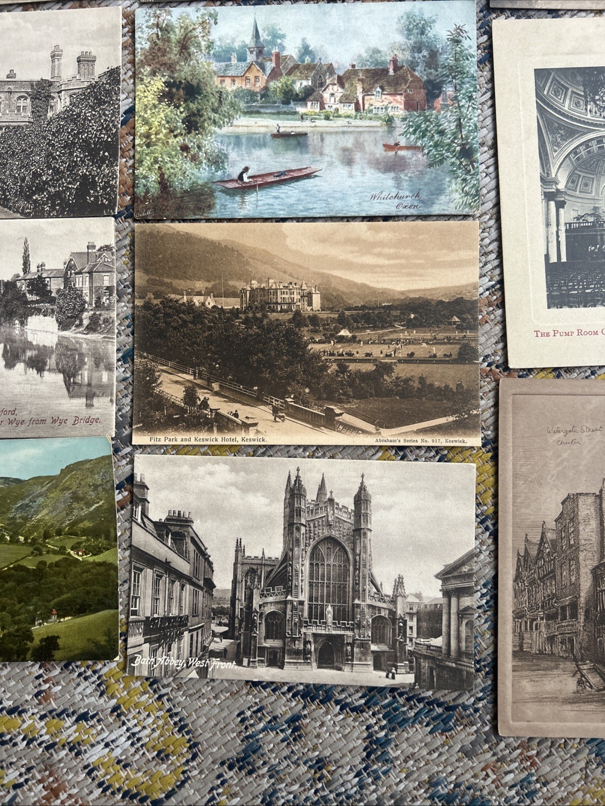 Vintage UK postcards lot of 34.