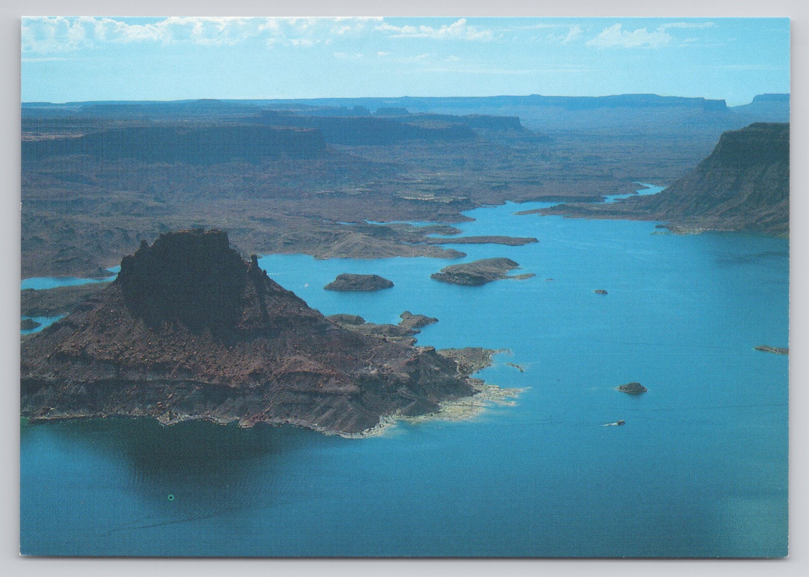 Lake Powell Utah Postcard Aerial View Upper Lake Mitch Adams Seaich Vintage