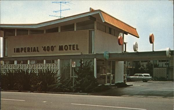 South San Francisco, California CA Imperial ‘400’ Motel Chrome Vintage Postcard
