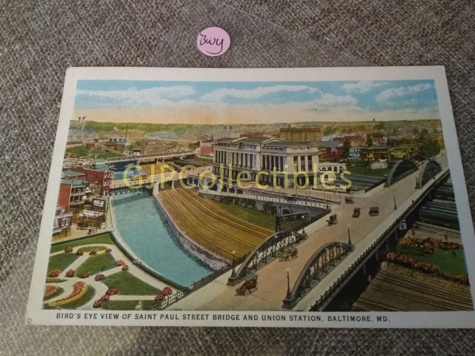 PBWY Train or Station Postcard Railroad RR BIRD’S EYE VIEW SAINT PAUL STREET