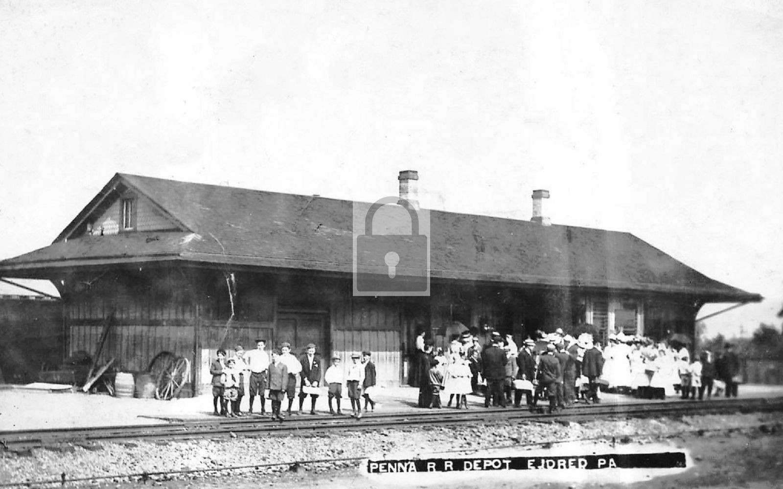 1910 Railroad Train Station Depot Eldred Pennsylvania PA – Reprint