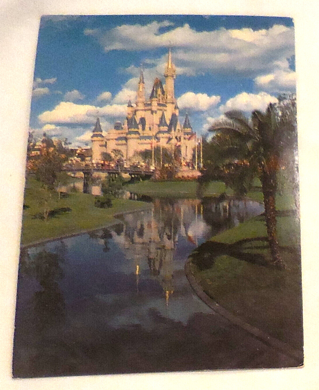 1972 Postmarked Walt Disney World Florida Cinderella Castle Postcard VTG