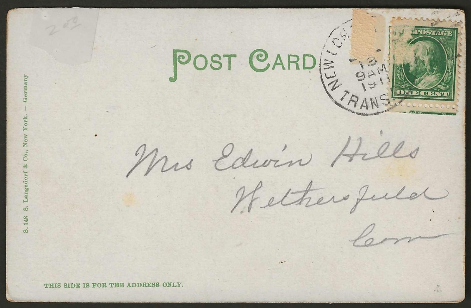 Pequot House, New London, Conn. Post Card