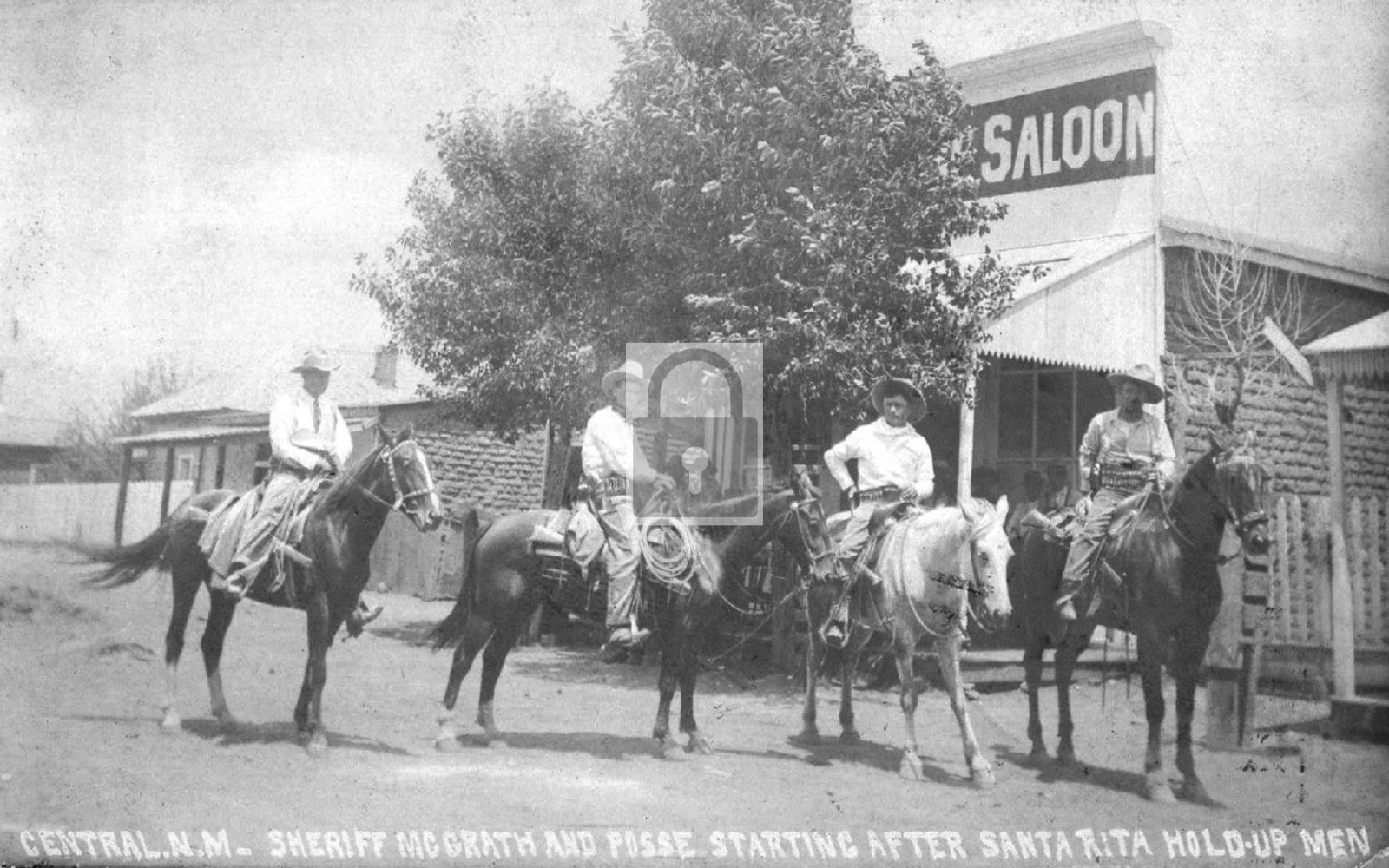 1911 Sheriff McGrath Posse Santa Rita Hold Up Fort Bayard New Mexico – Reprint
