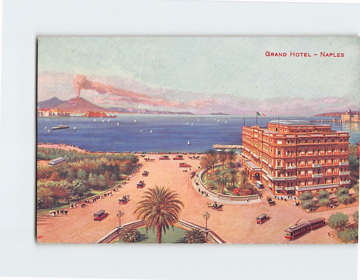 Postcard Grand Hotel Naples Italy