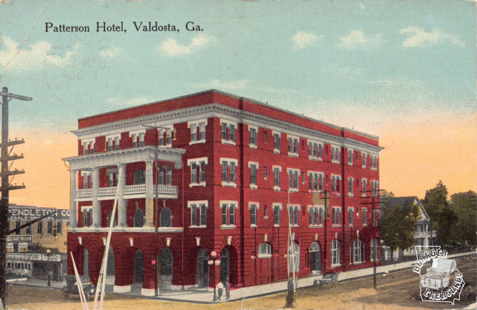 GA~GEORGIA~VALDOSTA~PATTERSON HOTEL~MAILED 1917