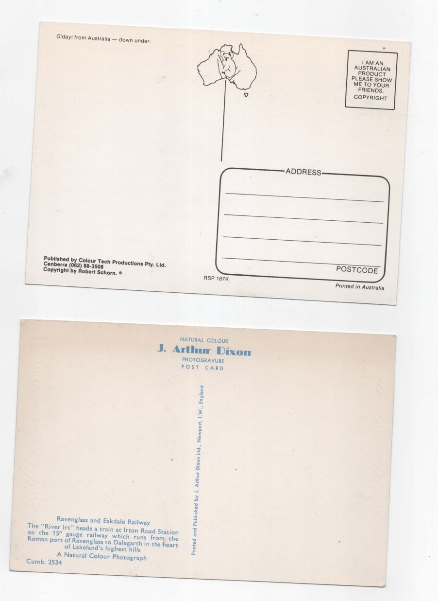 Lot of 27 Trains Locomotives Railroad 1980s Postcards 6 Posted EX