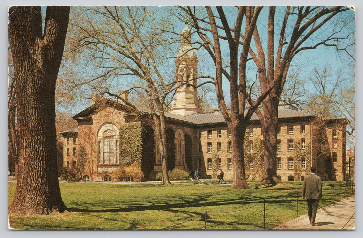 Nassau Hall, Princeton University NJ Postcard 1985 Historic Landmark