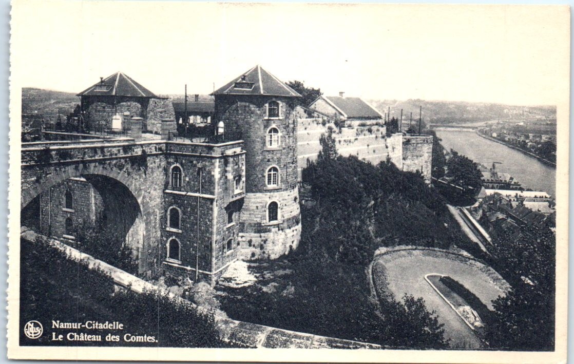 Postcard – The Castle of the Counts, Citadel – Namur, Belgium